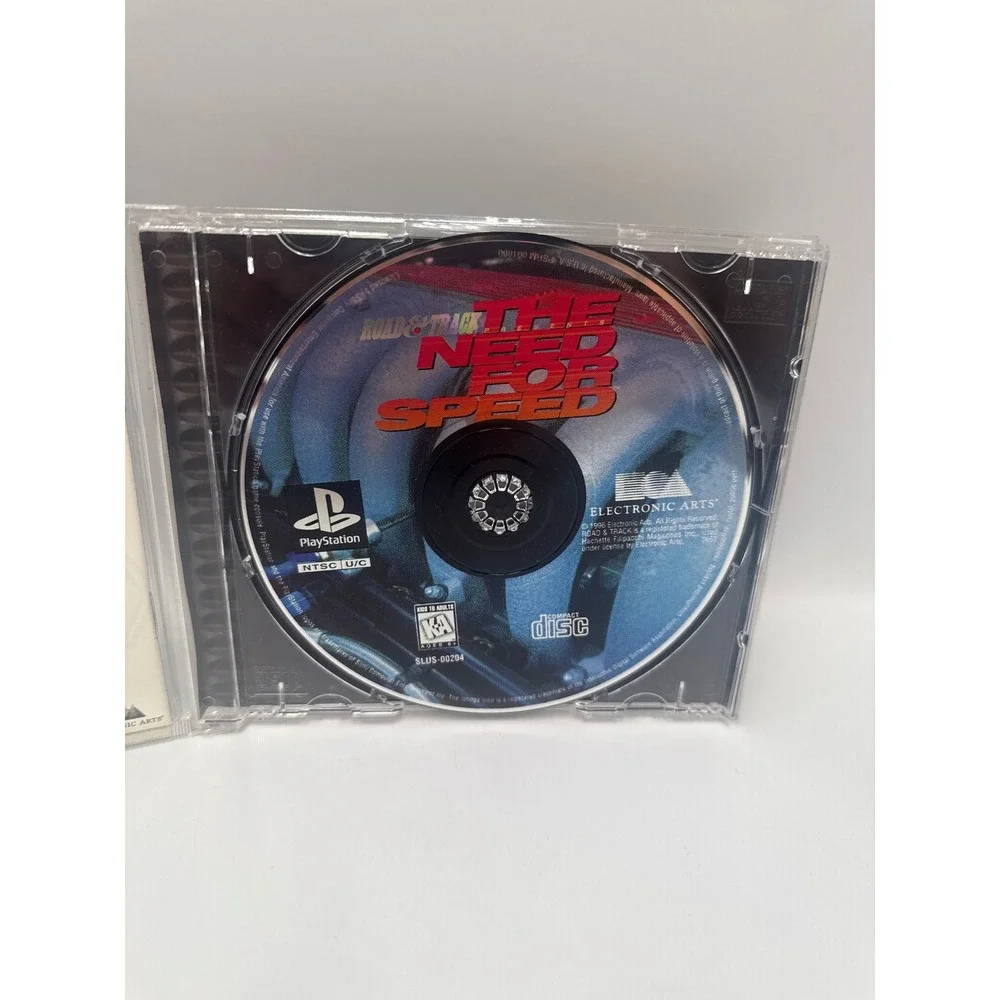Road & Track Presents The Need for Speed Sony PlayStation 1 PS1 SLUS-00204 Black